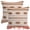 Brown, variant on Unique Bargains Boho Striped Throw Pillow Covers Pack of 2 Black 18" x 18"