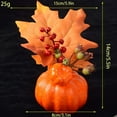 thumbnail image 3 of 4 Pack Artificial Pumpkin Halloween Thanksgiving Decor Faux Berry Sunflower Home Table Decoration Set, 3 of 10