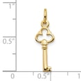 thumbnail image 3 of 10k Yellow Gold Key Necklace Charm Pendant, 3 of 7