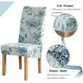 thumbnail image 3 of LZYoehin Stretch Printed Chair Cover Mid Back Living Room Dining Room Floral Decorative Chair Cover, 4 Pack, Elegant, 3 of 8