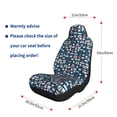 thumbnail image 5 of Sikiie Dental Seamless Car Seat Covers 2PCs Front Car Seat Covers Universal fit for Most Cars SUVs and Trucks-1, 5 of 9