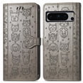 thumbnail image 1 of Funda Cartera FOXDOCK para Google Pixel 8 Pro , Flip PU con Relieve de Gatos y Perros, Tarjetero y Soporte, 1 of 6