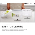 thumbnail image 2 of TFixol 3L Salad Spinner Manual Lettuce Spinner Fruits and Vegetables Dryer with Rotary Handle for Tastier Salads and Faster Food Prep Home Kitchen, 2 of 6