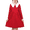 Dark Red, variant on Girls Dress Green Solid Casual School Student Uniform Cotton Long Sleeve 7 Years