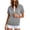 Gray 13, variant on Amketima Cute Tops for Women Half Zip Short Sleeve Hoodie, Raglan Sleeve Kangaroo Pocket Drawstring Hooded Pullover Top,Casual Athletic Sweatshirt Workout Tops for Women
