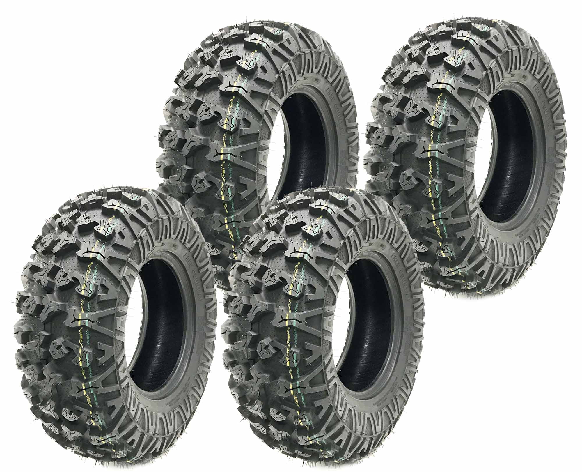 Set Of 4 Premium Free Country ATV UTV Tires 25x10 12 25x10x12 8PR 