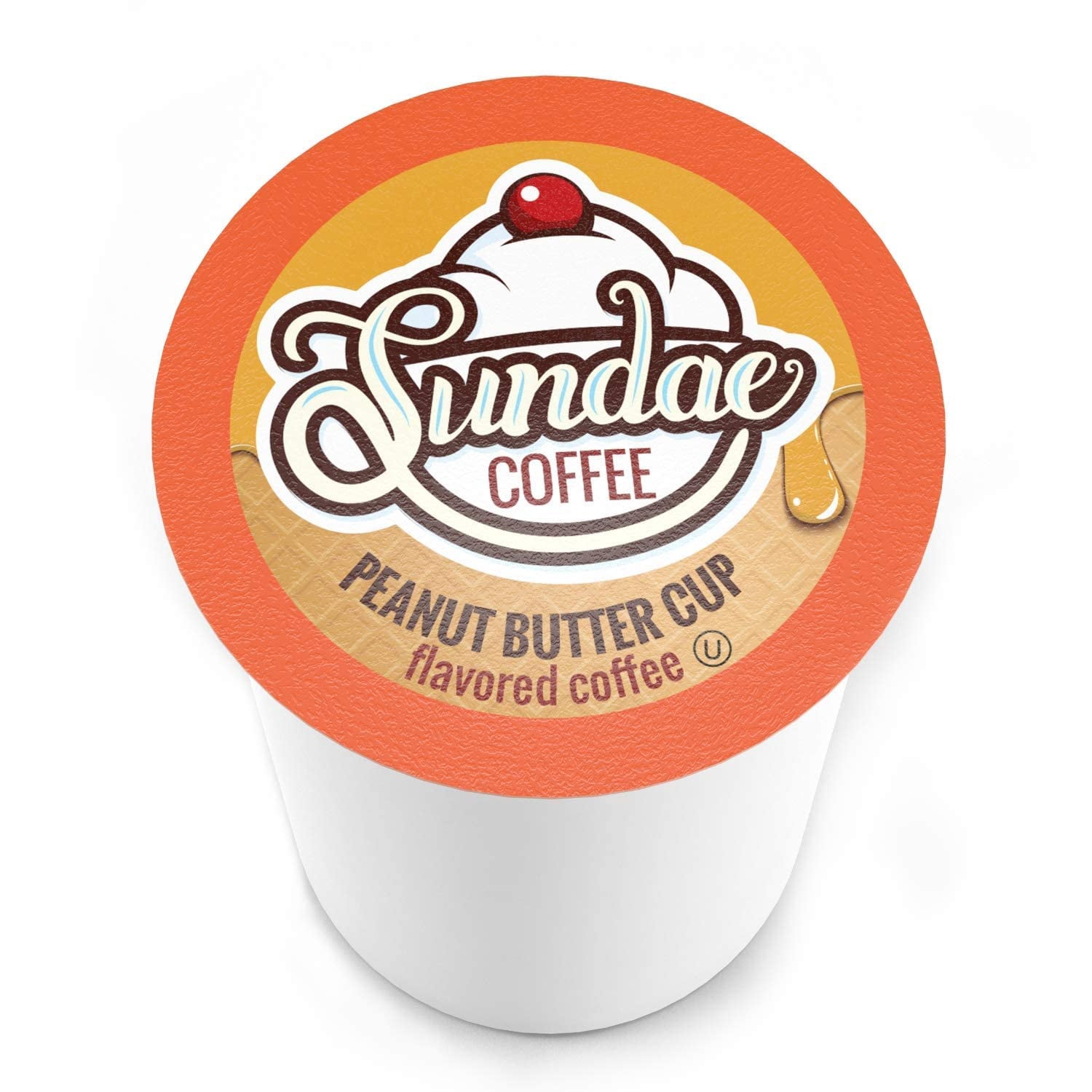 Sundae Ice Cream Flavored Coffee Pods Compatible with Keurig 2.0, Peanut Butter Cup 48 Count