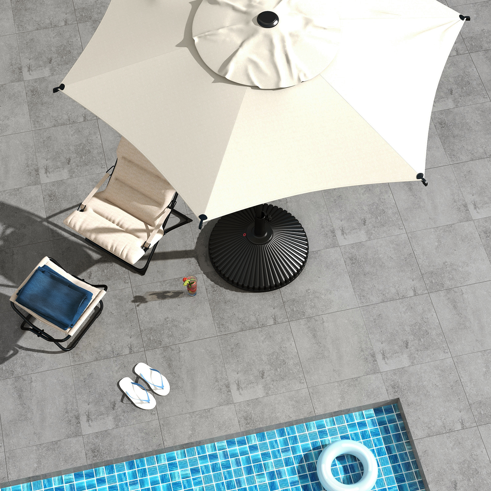 Abba Patio 7.5ft Outdoor Umbrella with Crank and Tilt, Beige photo 8