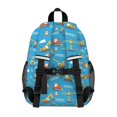 thumbnail image 3 of Excavator and Crane Blue Pattern Backpack for School, Cute School Bag with Adjustable Shoulder Straps and Padded Back, 15"x11.42"x5.5", 3 of 5