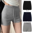 thumbnail image 2 of Quixlent Women Sport Shorts Elastic Waistband Adjustable Drawstring Summer Outdoor Shorts Low-rise Gym Shorts, 2 of 8