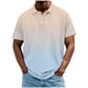 thumbnail image 2 of Blusa y camisa de manga corta con cuello vuelto para hombre, informal, de moda, de color liso, con botones, solapa y hebilla de gancho, camiseta de manga corta de poliéster para hombre., 2 of 5