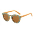 thumbnail image 2 of Cute Round Kids Sunglasses Toddler Chessboard Grid Plaid Polarized Sunglasses UV Protection Gafas Beach Holiday Glasses Shades for Baby Girls Boys Age 2-10, 2 of 7