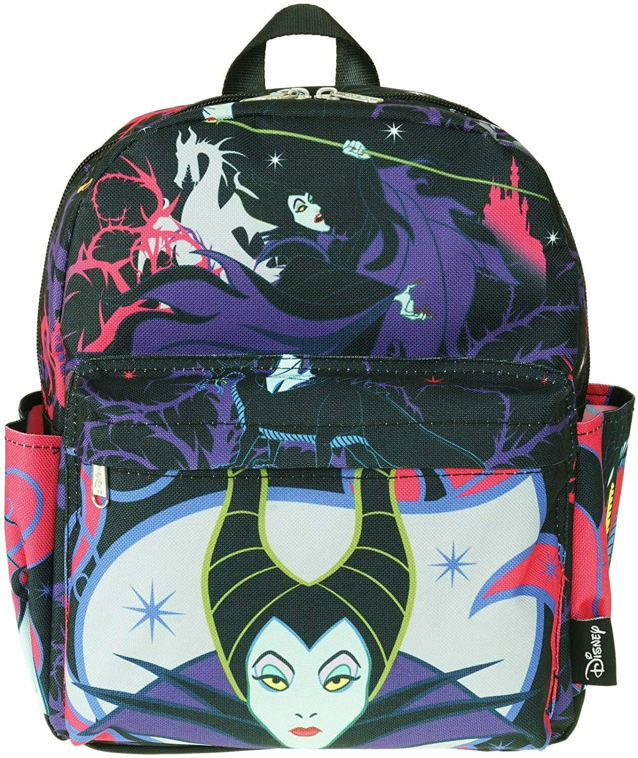 Disney Maleficent 12' Deluxe Oversize Print Daypack Backpack Bag