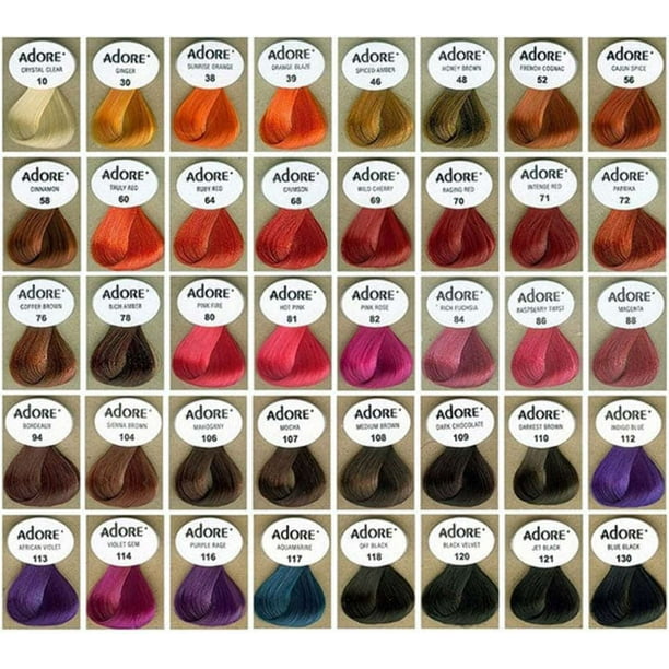Adore Semi-Permanent Hair Color - 4 oz - Walmart Business Supplies