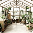 thumbnail image 3 of TROPOW Wooden Greenhouse 8x10FT - Heavy Duty Outdoor Green House with Cedar Wood Frame, Polycarbonate Panels, Lockable Door & Adjustable Vent for Garden Yard, 3 of 8