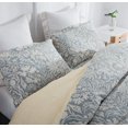 thumbnail image 3 of Funda de edredón SLEEPBELLA Queen, talla 600 hilos, algodón, beige y gris, 3 of 8