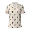 thumbnail image 2 of Daiia Labrador Retriever Dog Pattern Men’s Polo Shirts,Solid Deck Shirt,Classic Fit, Breathable Cotton Polo for Casual and Sport Wear-X-Large, 2 of 7