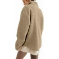 thumbnail image 4 of Maternity Baby Wearing Jacket, Women's 2-in-1 Winter Coat with Kangaroo Pocket, Heavyweight Fleece Zip Up Front for Mother and Infant, 4 of 8