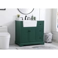 thumbnail image 3 of Elegant Lighting VF60236DW Franklin 36" Free Standing Single Basin Vanity Set - Wood, 3 of 3