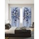 thumbnail image 3 of 1 Set Of 2 Panels, Fashionable Digital Printed Flower Pattern Curtains For Living Room, Bedroom, Indoor & Outdoor Window Curtains, Home Furnishing Dec, 3 of 4