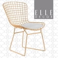 thumbnail image 2 of Home Square 2 Piece Wire Dining Side Chair Set in French Gold, 2 of 9