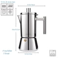 thumbnail image 2 of Cafetera de café espresso Easyworkz Diego para cocina de inducción, 520 ml, 2 of 7