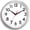 B-silver-8", variant on Wall Clock 8 Inch Silent Non-ticking Operated - Small Analog For Bedroom  Office Kitchen Bathroom Modern Minimalist Decorative (black)