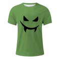 thumbnail image 3 of YDLCAFD Male Print Theme T Shirt Printed Solid Color Short Sleeve Top, 3 of 4
