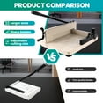 thumbnail image 5 of Stack Paper Trimmer, Heavy Duty 12" Guillotine Paper Cutter, 500 Sheet Capacity, Double Safety Protection, Solid Steel with HSS Blade, High Speed Steel for Office, Industrial Commercial Trimmer, 5 of 10