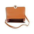 thumbnail image 4 of CTM  Synthetic Leather Adjustable Crossbody with Flap Closure (Women), 4 of 5