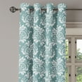 thumbnail image 3 of Ambesonne Grommet Curtain, , 50"x96", Cadet Blue and White, 3 of 5