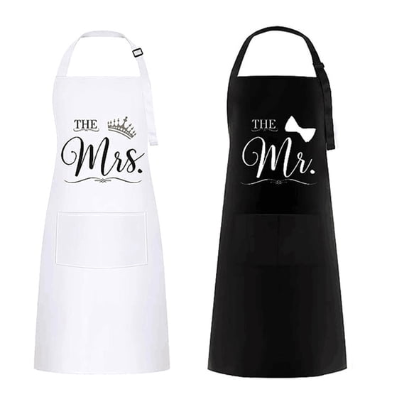 Lynono Princesses Cleaning Apron Dirt Resistant Apron Cooking Baking Simple Apron for Kitchen and Gardening