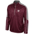 thumbnail image 2 of Men's Colosseum Maroon Texas A&M Aggies Marled Half-Zip Jacket, 2 of 3