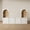 White, variant on CHIC HOUSE 4 Piece Arched Entertainment Center with Storage, Modular TV Stand for TVs up to 65", 3-Drawer Dressers & Open Hutch Bookshelves, White