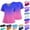 #03 Pink, variant on Womens Gradient Color Vneck Scrub Tops Short Sleeve Work Scrubs Summer Fall Shirts 2026 Trendy, #03 Light Blue, 4XL