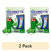 (2 pack) Nicorette Mini Nicotine Lozenges to Stop Smoking, Mint Flavor, 4 mg - 81 Count