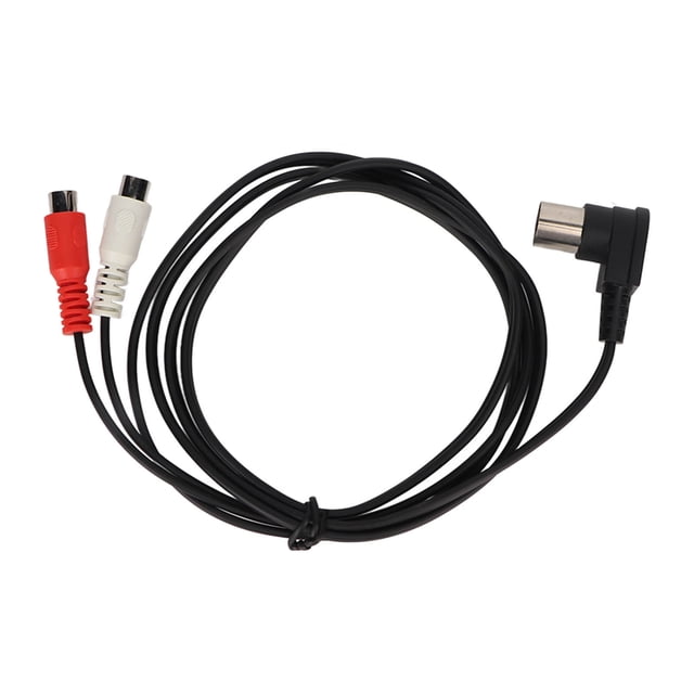 Cable de sonido DIN de 5 pines macho a 2 RCA hembra, 90 grados, Cable divisor Plug and Play DIN de 5 pines a 2 RCA Y