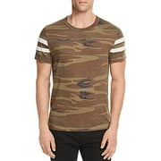 Alternative Apparel CAMO/ECO IVORY Camouflage Football Tee, US Medium