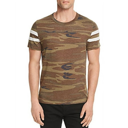 Alternative Apparel CAMO/ECO IVORY Camouflage Football Tee, US Medium