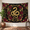 A, variant on XaaKee Tapestry Wall Hanging, Celestial Serpent Harmony With Crimson Roses And Stars, High-Quality Polyester Large Tapestry, 60x40Inch