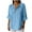 Light Blue, variant on Taqqpue Plus Size Tops for Women Cotton Linen Tops Loose Fit Casual Roll Up Short Sleeve T-Shirt Trendy Cute Solid Color Blouse Crew Neck Buttons Shirts