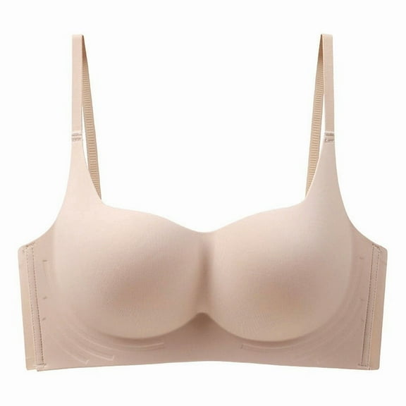 Yotami Everyday Bras for Women Push Up Seamless Comfort Support Bra for Outdoor Wireless Bra, 36A, Khaki