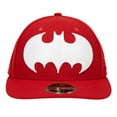 thumbnail image 2 of Batman Low Profile Red New Era 59Fifty Fitted Hat-7 Fitted, 2 of 6