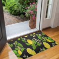 thumbnail image 2 of Yellow Lemon Fruit Limes Black Pattern Door Rugs,Washable Non Slip Door Mats Indoor,Decorative Door Mats,Entry Mat Indoor for Entrance,Bedroom,Kitchen,Bathroom,17"x30", 2 of 6