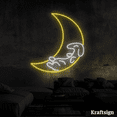 thumbnail image 4 of Craftnamesign Moon Dachshund Neon Sign, Kid Room Decor, Christmas Gifts, 4 of 4