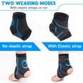 thumbnail image 2 of Nvorliy Ankle Brace Sprain Prevention/ Recovery – Adjustable Dual Straps Compression Ankle Sleeve for Running, Basketball, Swimming ,Ankle Wrap for Men, Women - Small, 2 of 6
