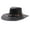 Black, variant on Hats Vintage Western Cowboy Head Belt For Men Women Outdoor Travel Wide Brim Faux Leather Sun Caps Hat