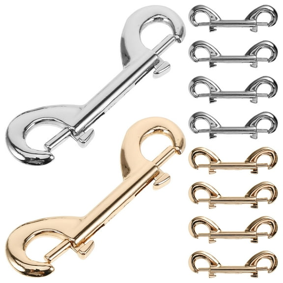 AURARMLET 10Pcs Zinc Alloy Double Ended Bolt Snap Hooks for Pet Leash, Securing Items, Home Use, and