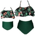 thumbnail image 1 of Girls Swimsuit Two Pieces Bikini Set Ruffle Falbala Swimwear Bathing Suits, 1 of 7