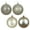 Champagne/White, variant on Vickerman 6" Champagne 4-Finish Ball Ornament Assortment, 4 per Box